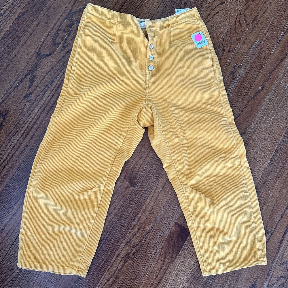 Free People Mid rise Barrel pants